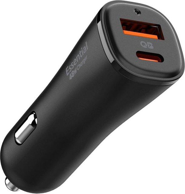 Spigen Arcstation Essential Autoladegerät 48W mit USB-C und USB-A in Schwarz - Bild 1