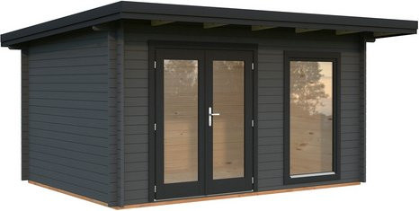PALMAKO Gartenhaus Heidi aus Fichtenholz in Grau mit Pultdach und Fußboden, B/T/H: 478 x 403 x 244 cm - Bild 1