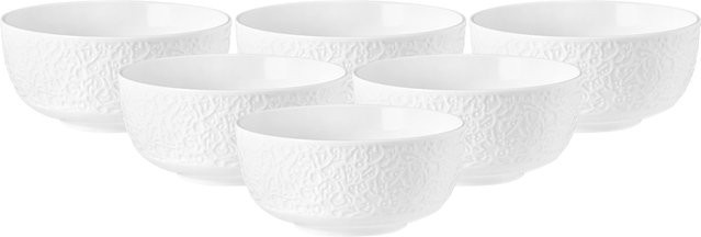 Seltmann Weiden Müslischalen Nori Home Keramik Weiß 6er Set Durchmesser: 15,1 cm - Bild 1
