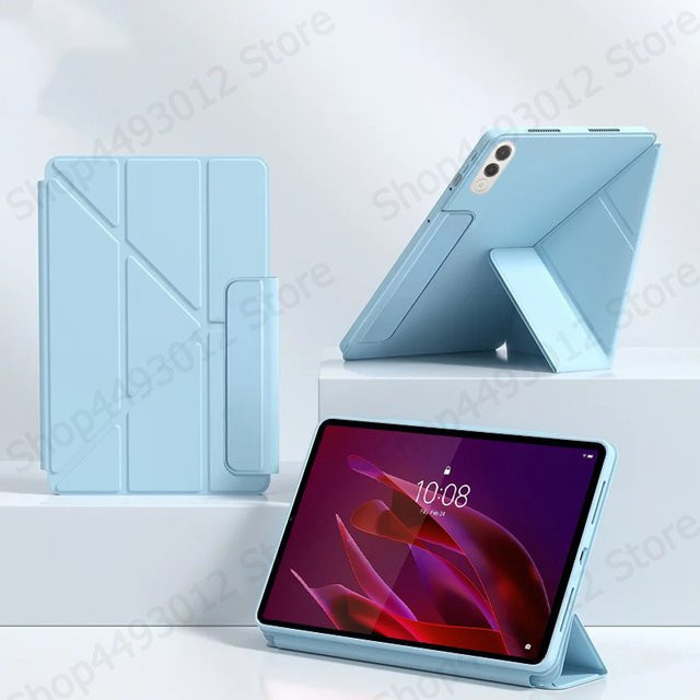 Magnetische PU-Leder Hülle mit Klappständer für Lenovo Yoga Tab 11.1 in Pink - Bild 1