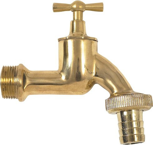 Garantia Auslaufhahn aus Messing in Braun und Gold mit 3/4 Zoll Anschluss - Bild 1