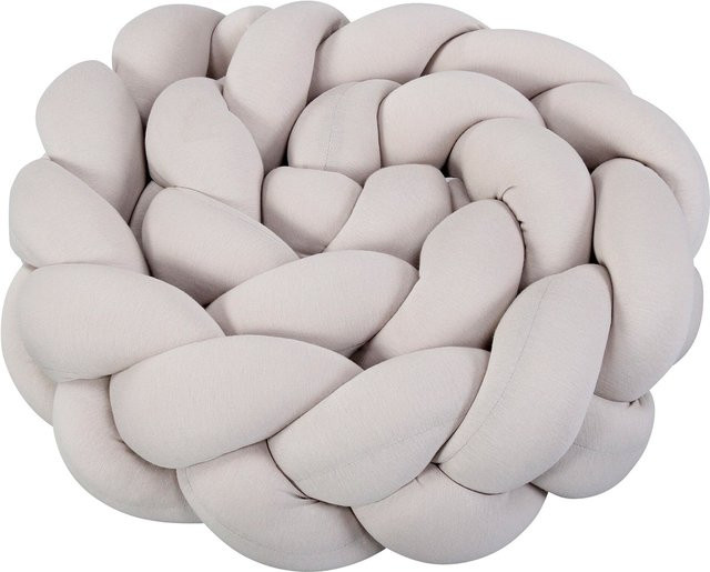 Babybay Nestchenschlange aus Baumwoll-Jersey geflochten in Beige, Länge: 200 cm - Bild 1