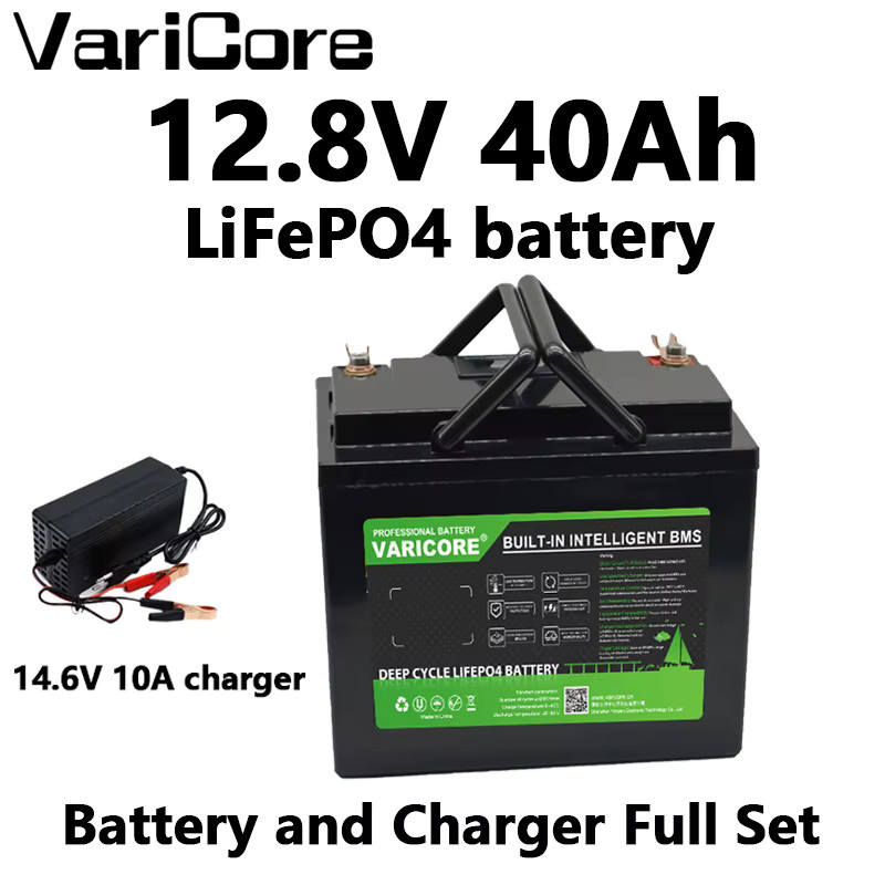 VarICOre Lithium-Eisenphosphat-Akku 12V 40Ah LiFePO4-Batterie in Schwarz - Bild 7
