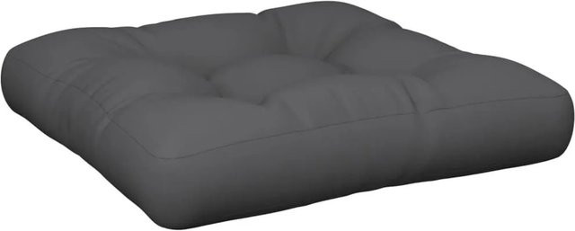 vidaXL Palettenkissen Anthrazit aus Polyester, B/T/H: 58 x 58 x 10 cm, UV-beständig und wasserabweisend - Bild 1