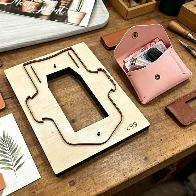 C99 DIY-Lederschneidewerkzeug für handgefertigte Umschlagkarten und Bankkartenetuis in Silber - Bild 1