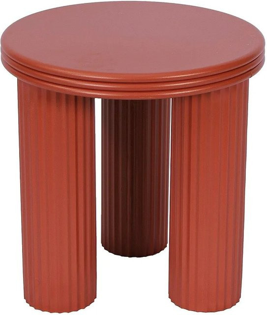 Beistelltisch Ravoka von Vente-unique in Terracotta aus Metall - Bild 1