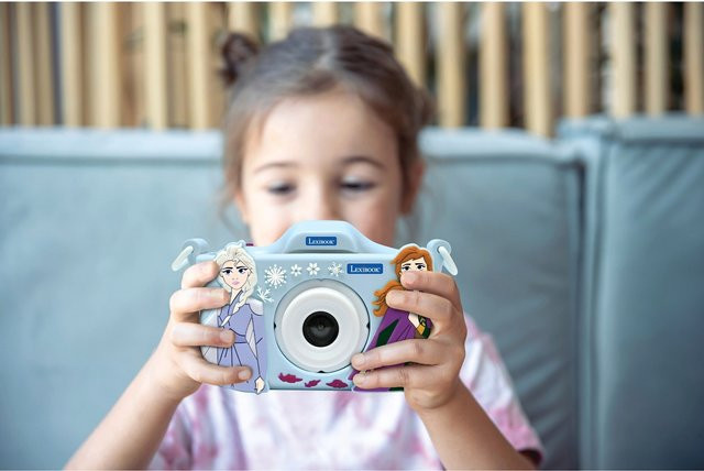 Lexibook Disney Frozen Kinderkamera in Lila und Blau mit Die Eiskönigin Motiv - Bild 1