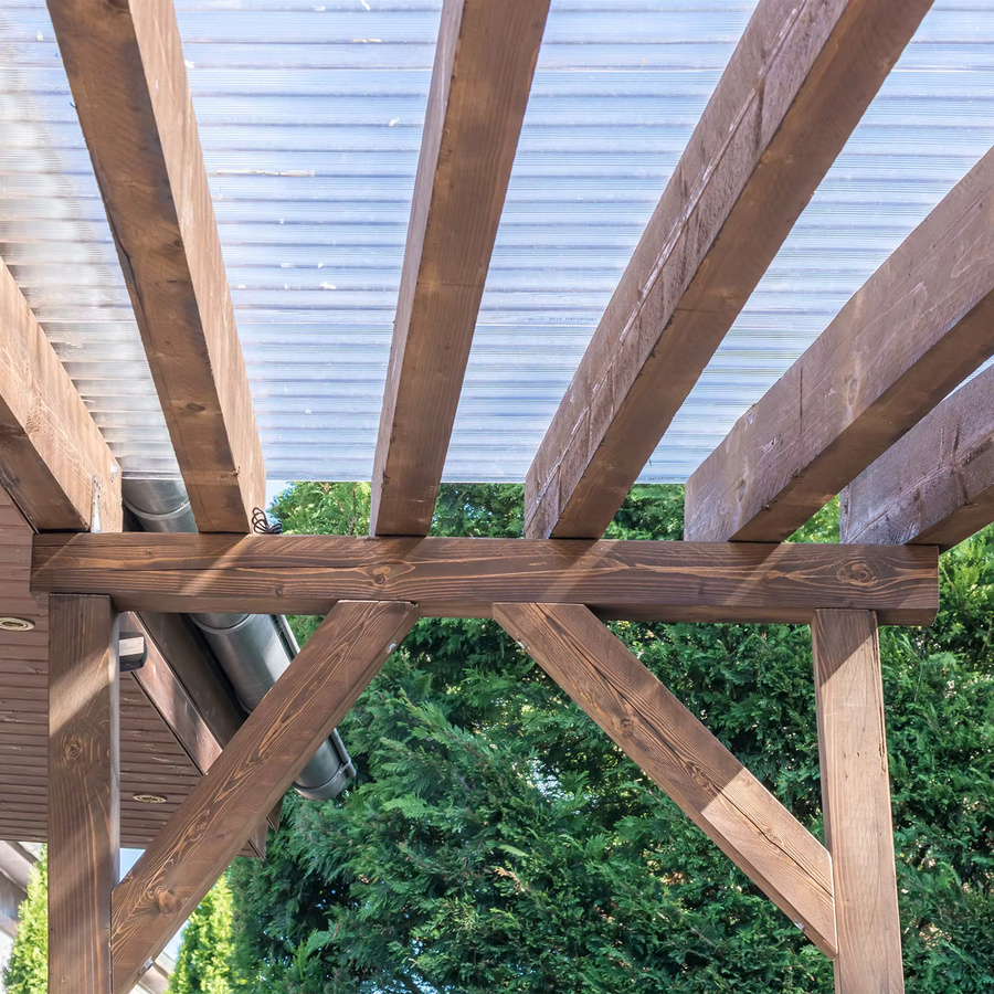 FLOORDIREKT Polycarbonat Doppelstegplatte Hohlkammerplatte Transparent B: 60,5 cm, B: 125,0 cm, UV-beständig und wetterfest für Gewächshaus, Frühbeet oder Terrassendach - Bild 2