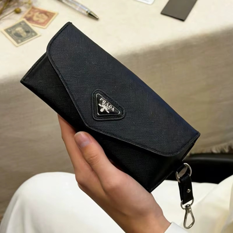 Prada Brillenetui Leder, Schwarz - Bild 4