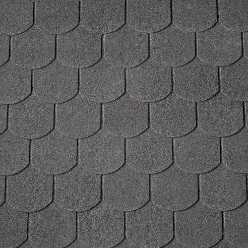 RENOVO Biberschwanz-Dachschindeln aus Bitumen in Schwarz, 2 m² - Bild 1