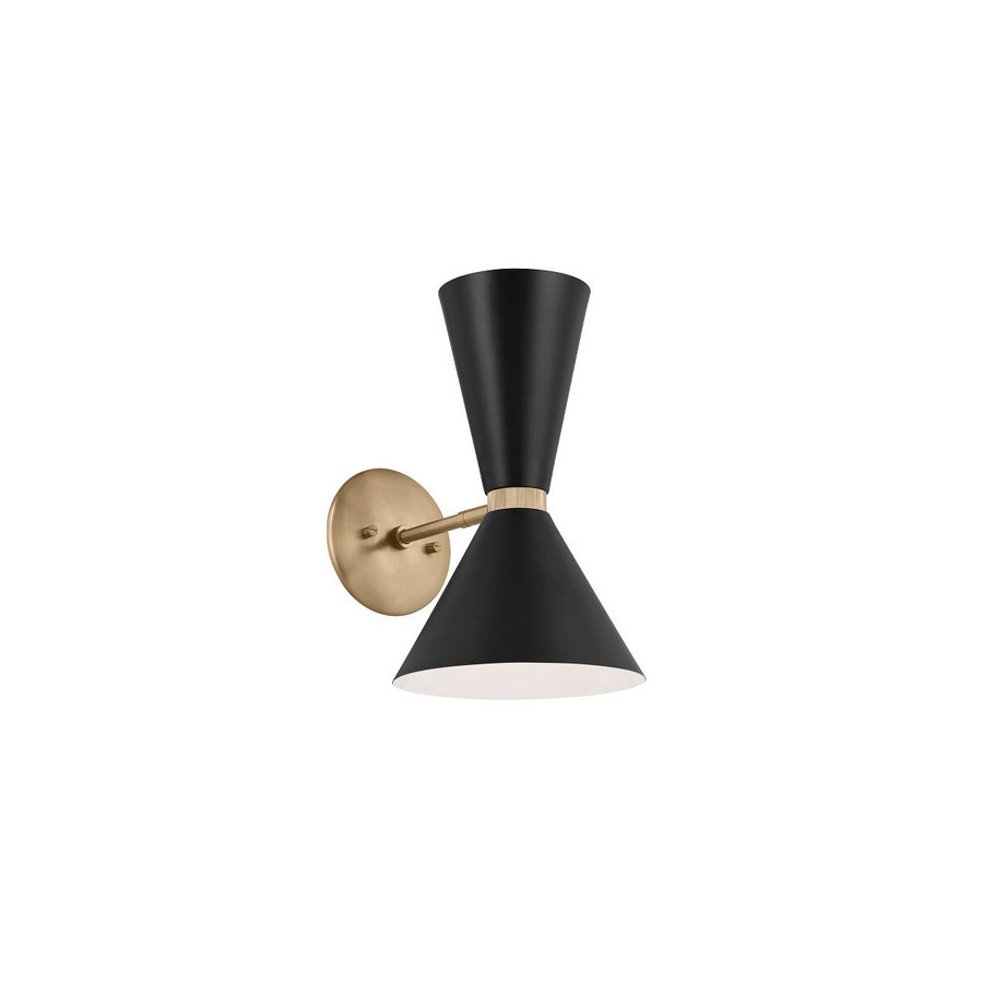 Kichler Phix Wandleuchte in Bronze, moderne Up-Down Metall-Leuchte für Badezimmer - Bild 1