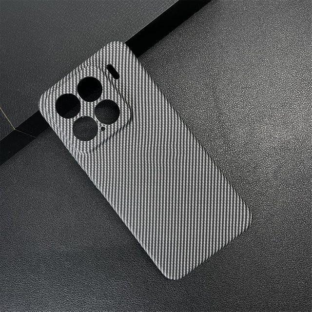 Ultra-dünne Kohlefaser-Textur Schutzhülle für Xiaomi 15, 15S, 14 Pro und 14 in Schwarz - Bild 1
