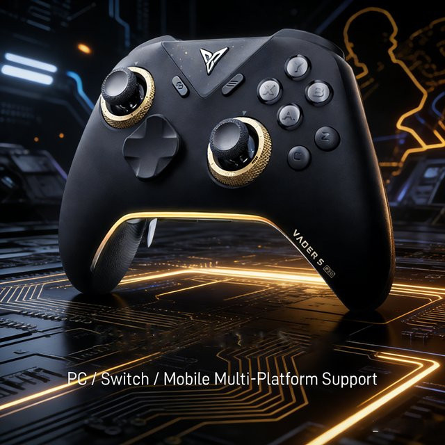 Flydigi Vader 5 Pro Gaming-Controller mit 8 Zusatztasten in Schwarz für PC, Mobile und Steam - Bild 1