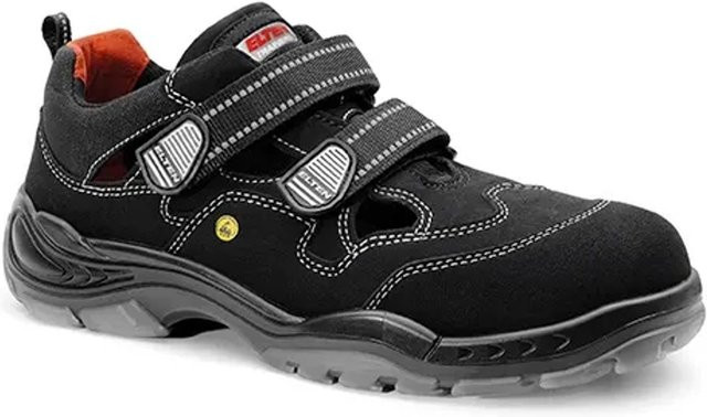 Elten Sicherheitssandale Scott ESD S1 in Schwarz, Größe 44 - Bild 1
