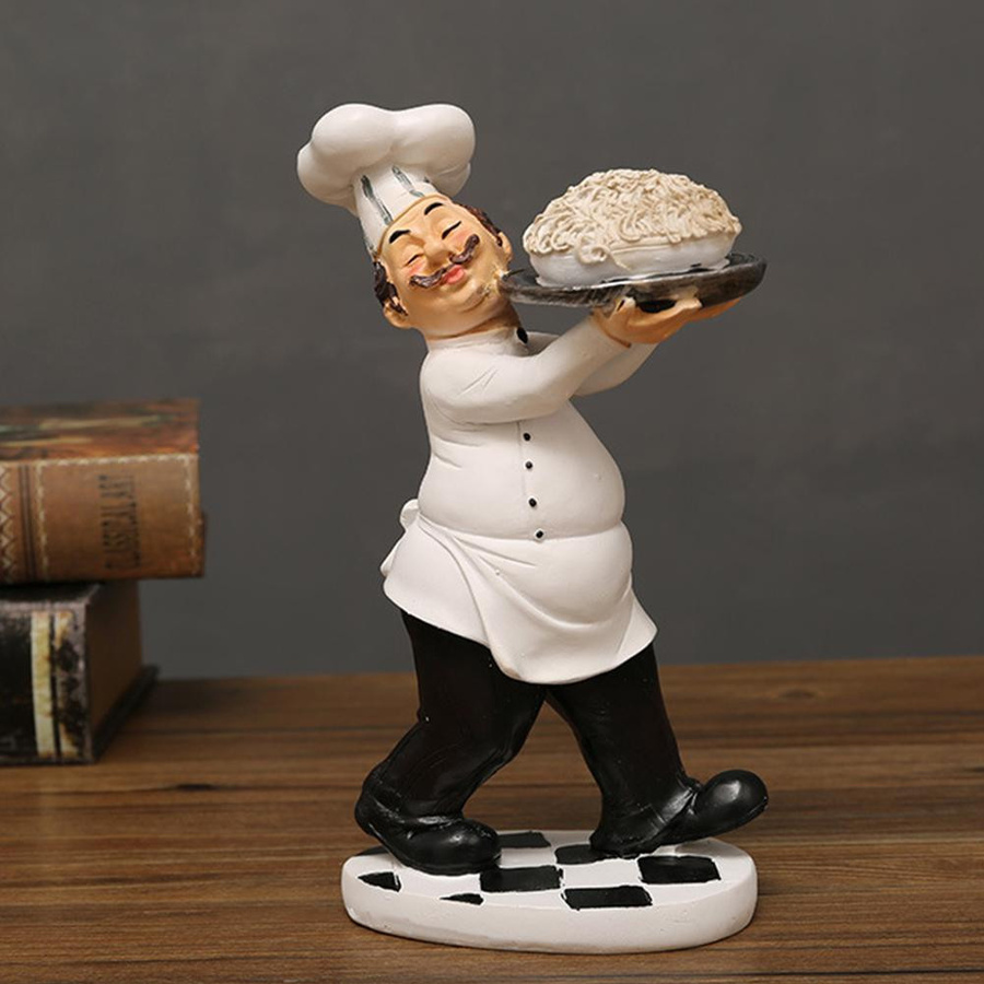 KaiSai Koch Deko-Figur aus Harz als stilvolles Ornament für dein Restaurant oder Café - Bild 5