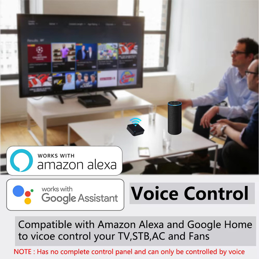 Tuya WiFi IR-Universalfernbedienung für Smart Home, Infrarot-Steuerung für Klimaanlage und Fernseher, Schwarz - Bild 4