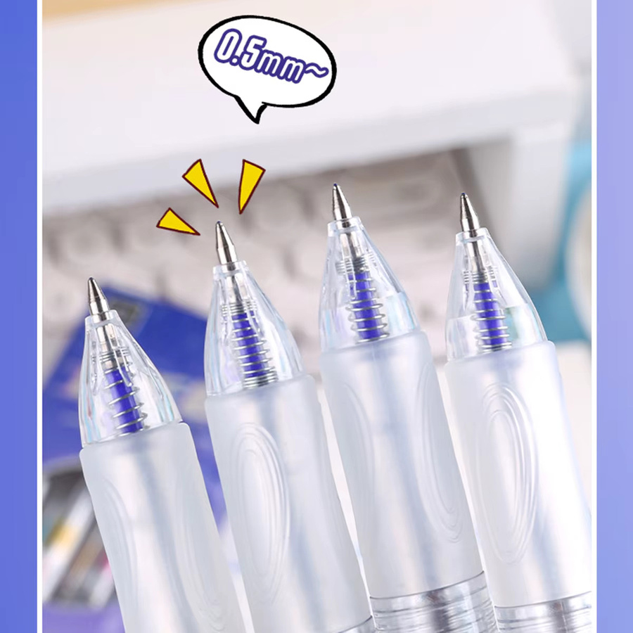 Pilot Löschbarer Gel-Kugelschreiber mit 0,5 mm feiner Spitze, Blau, 4er-Pack - Bild 4
