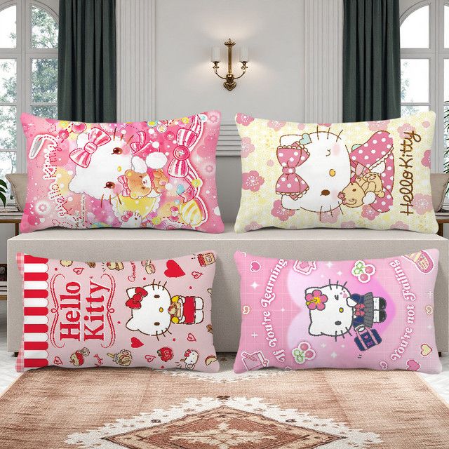 Sanrio K-Kitty Kissenbezug Rechteckig in Rosa - Bild 1