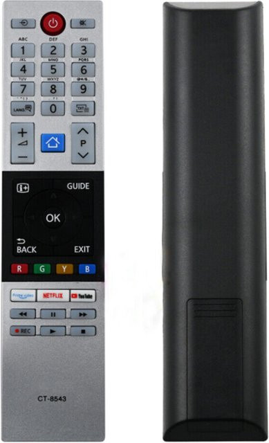 Toshiba LED TV Fernbedienung CT-8543 für verschiedene Modelle wie 40L2863DG, 32L3963DA und 55U6863DA - Bild 1