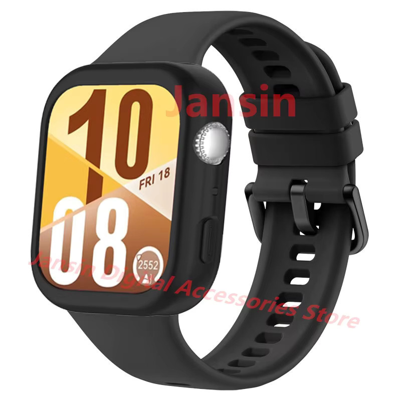 Huawei Uhrenarmband TPU, Schwarz, für Huawei Fit4pro, Huawei Fit4 - Bild 1