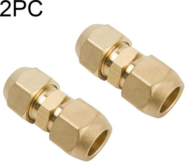 LEENKEA Kupfer Rohr Stecker Verlängerung Set für Klimaanlagen-Systeme, 4er-Set Flare Fitting Nippel in 1/4, 3/8, 1/2 und 5/8 Zoll - Bild 1