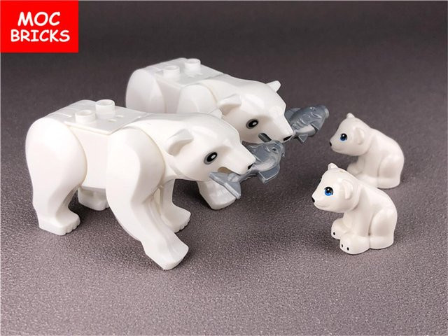 Yiran toy MOC Eis-Ozean-Tiere Eisbär, Konstruktionssteine, ab 6 Jahren - Bild 1