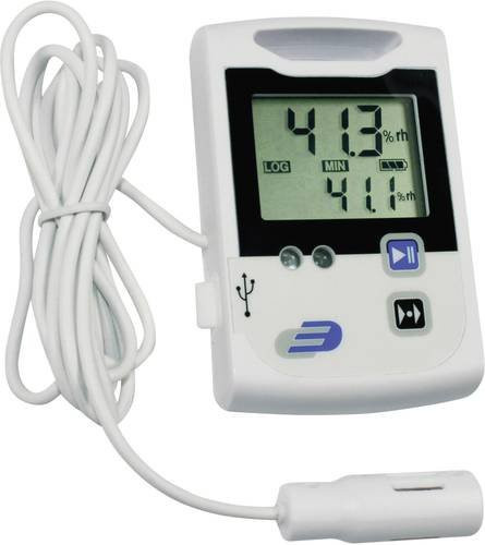 Dostmann LOG110-EXF Multi-Datenlogger zur Messung von Luftfeuchtigkeit und Temperatur in Weiß - Bild 1