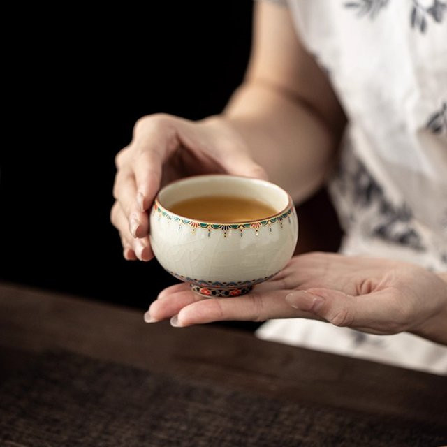 Dunhuang Waren Ru Ofen Teetasse für Meditation und Tee-Meister - Bild 1