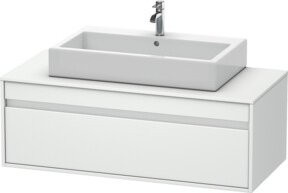 Duravit Waschtischunterschrank Ketho wandhängend in Weiß Matt mit einer Auszug, B/T: 120 x 55 cm - Bild 1