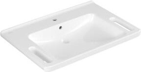Villeroy & Boch Waschtisch Vicare aus Keramik in Weiß mit Überlauf und Hahnloch, B/T: 80 x 55 cm - Bild 1