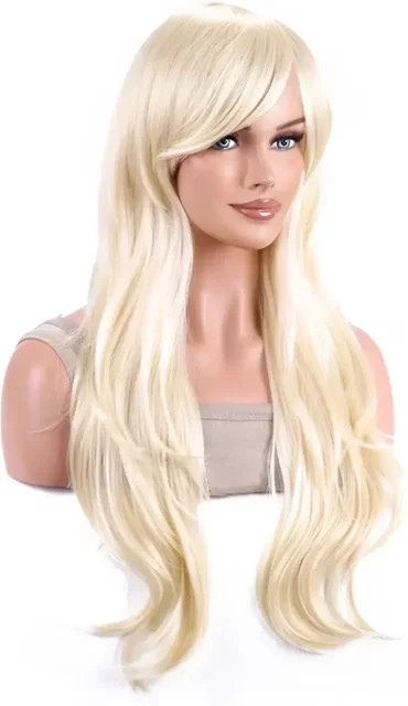 SuQ Perücke Kunsthaar Golden Micro Curly, Damen - Bild 1