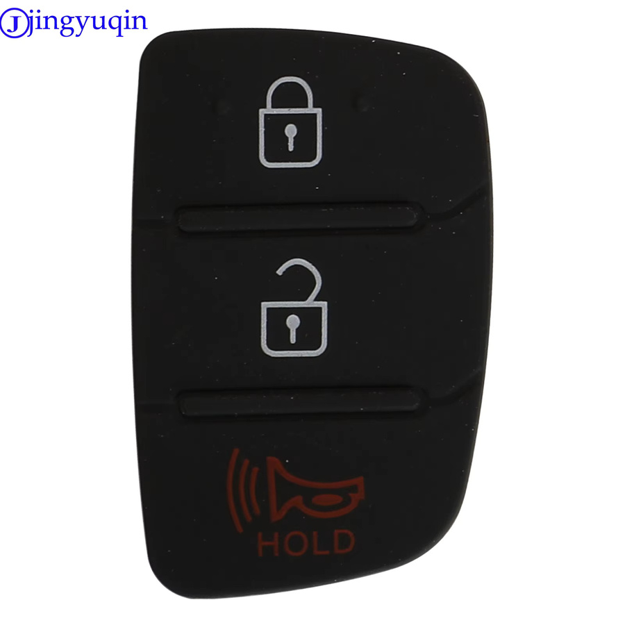 jingyuqin X1 X5 Ersatz-Gummipad in Schwarz als Schutzhülle für Klappschlüsselgehäuse passend für Hyundai I30 IX35 und Kia K2 K5 - Bild 2