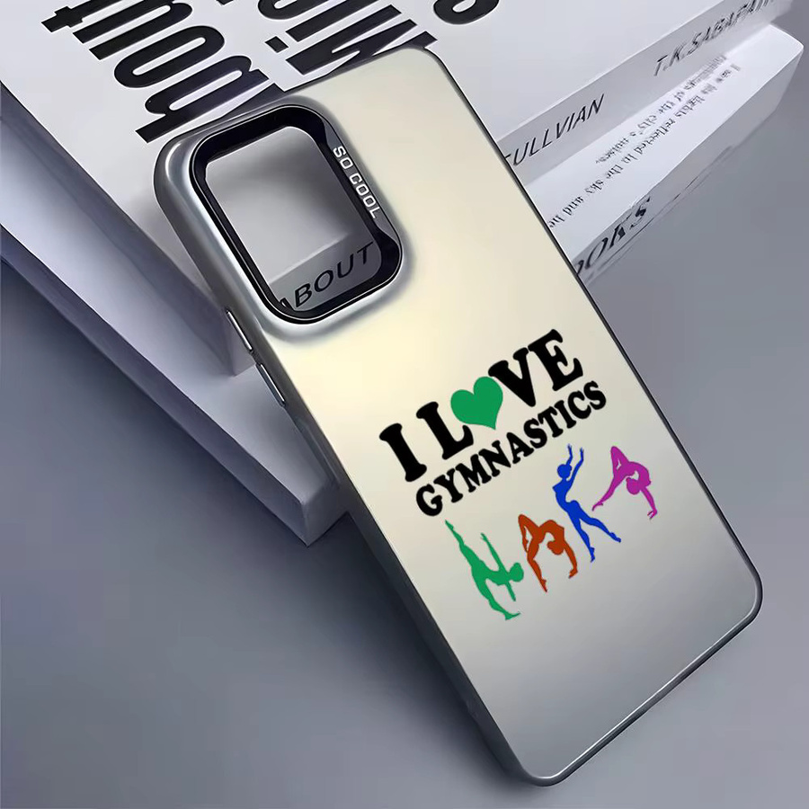 Handyhülle Ich liebe Gymnastik für Samsung Galaxy S25 S24 S23 S22 S21 Ultra Plus in Schwarz Lila Matt Laser Design - Bild 2