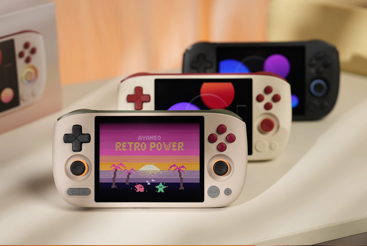 AYANEO Pocket AIR Mini Retro Handheld Konsole mit 4,2 Zoll 4:3 HD-Bildschirm in Schwarz inklusive Aufbewahrungstasche - Bild 3