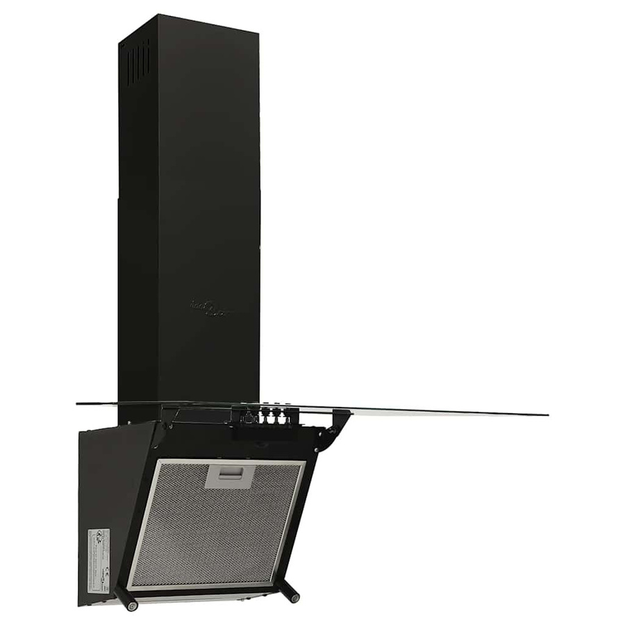 vidaXL Wand-Dunstabzugshaube aus Stahl und Hartglas in Schwarz mit Abluft- und Umluftfunktion, Breite: 60 cm - Bild 5
