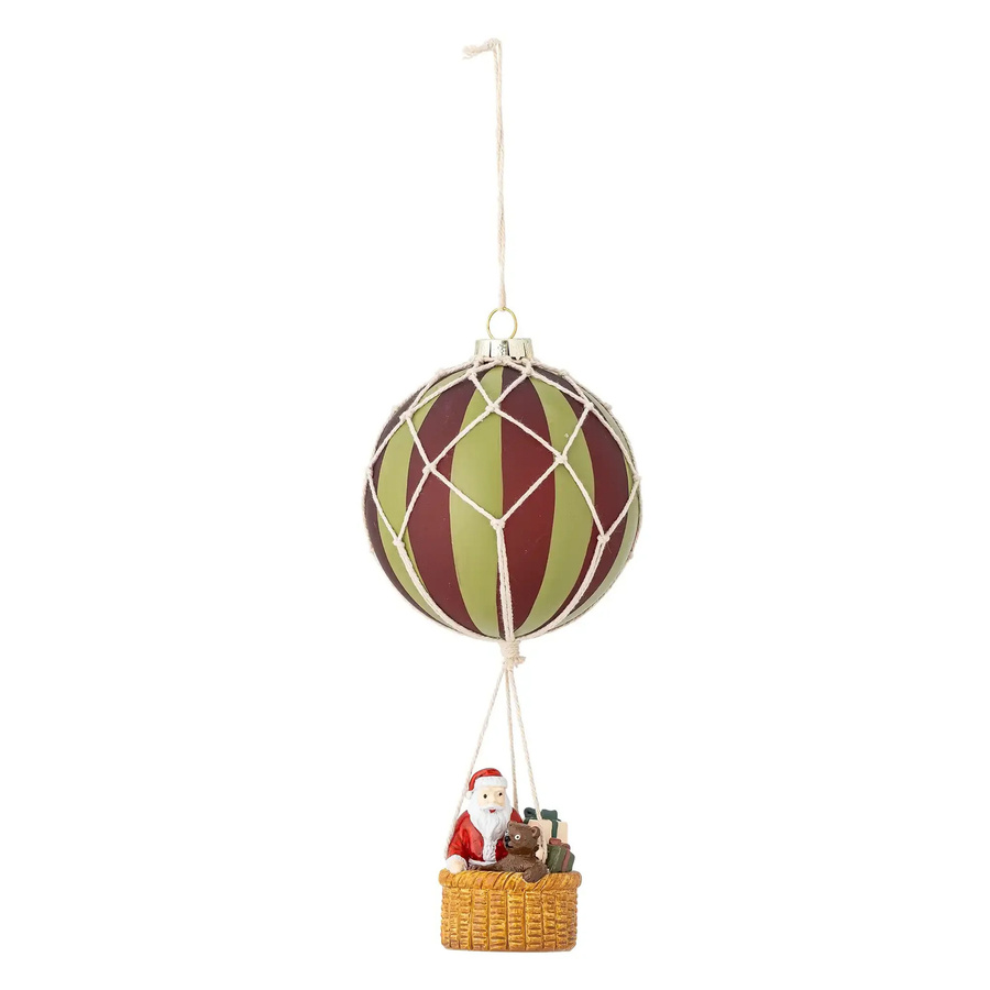 Bloomingville Weihnachtsornament Hettie aus Glas in Rot und Gold, Höhe: 23 cm - Bild 1