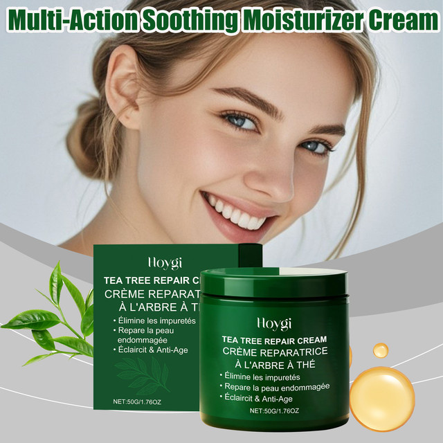 Hoygi Reparaturcreme für das Gesicht, Aloe Vera, empfindliche und fettige Haut - Bild 1