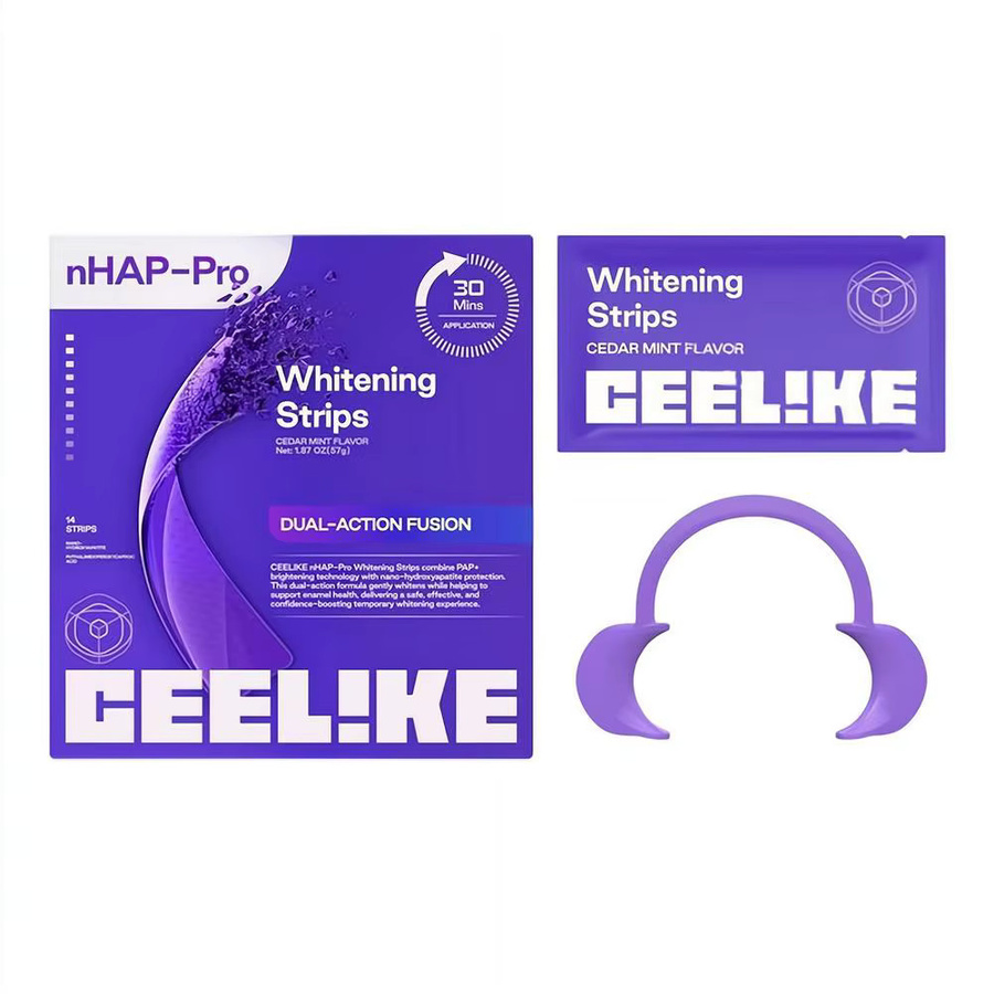 CEELIKE NHAP-Pro Whitening Strips, Zahnaufhellungsstreifen, PAP+, Nano-Hydroxyapatit - Bild 6