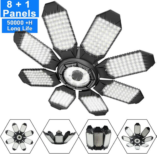 Leclstar Verformbare LED-Glühbirne in Weiß mit verstellbaren Panels für E27 Fassung - Bild 1