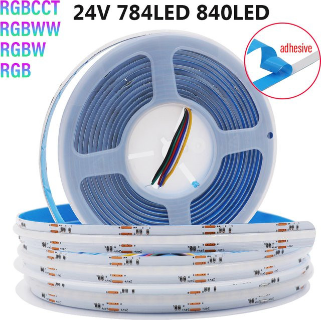 HEGEHE RGBCCT COB LED Streifen dimmbar 24V multicolor linear Lichtband - Bild 1