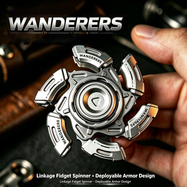 YIJOO Fidget Spinner, Leuchtend, Rüstungsdesign - Bild 1