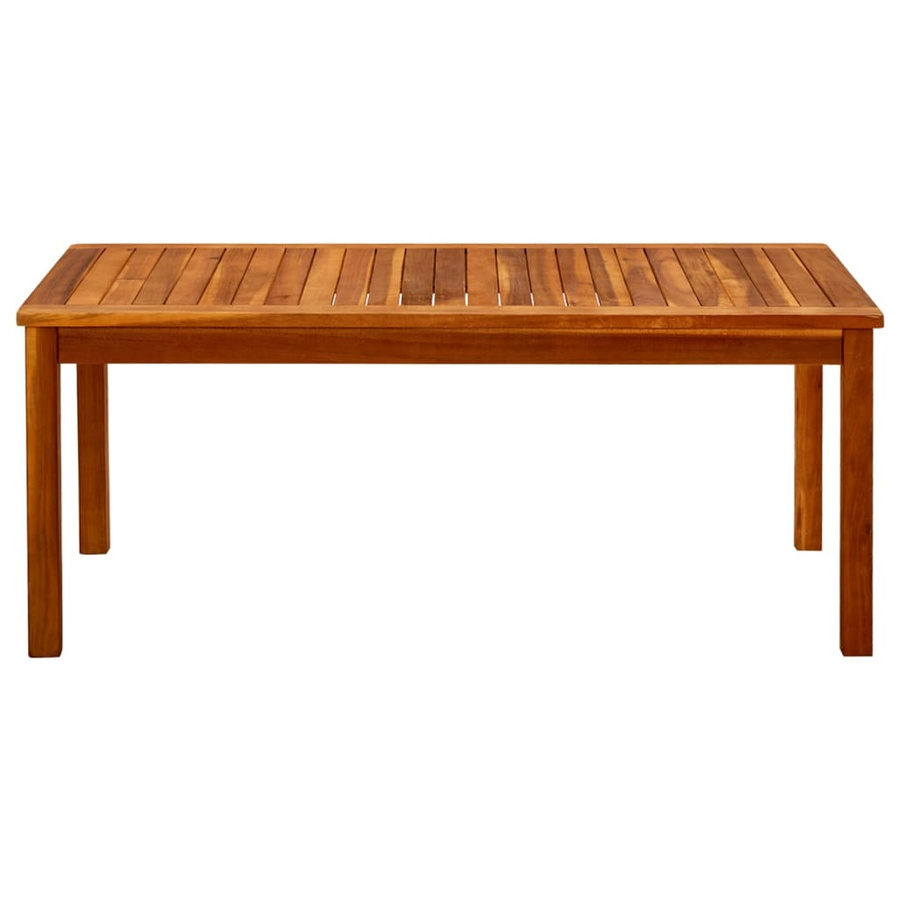 vidaXL Garten-Couchtisch aus Akazie-Massivholz in Braun, B/T/H: 110 x 60 x 45 cm - Bild 2