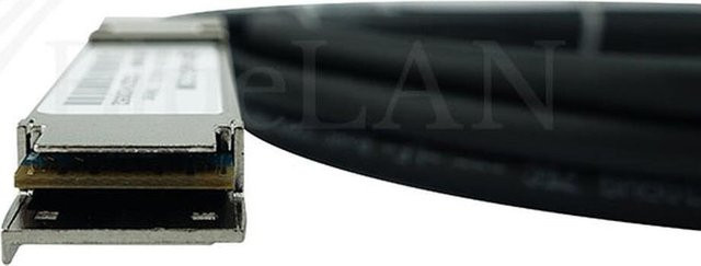 BlueOptics QSFP28-DAC-0.5M-SO InfiniBand-Kabel Schwarz, Länge: 0,5 m - Bild 1