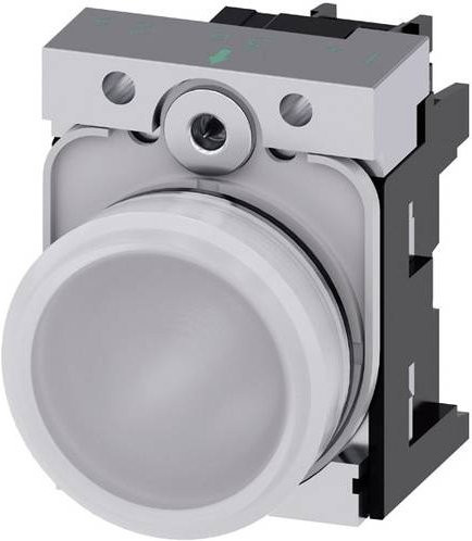 Siemens Meldeleuchte 3SU1156-6AA60-1AA0 in Weiß mit Hochglanz-Finish und 230 V/AC - Bild 1