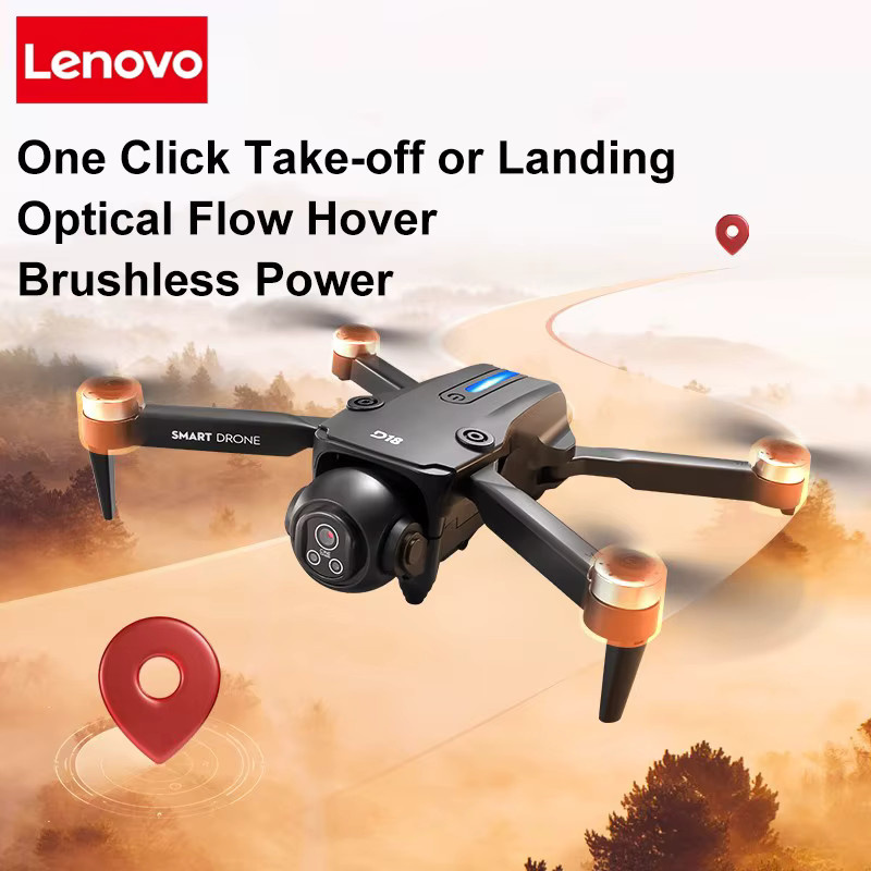 Lenovo D18 Drohne mit 8K HD Doppelkamera, GPS und intelligenter Hindernisvermeidung, Schwarz - Bild 4