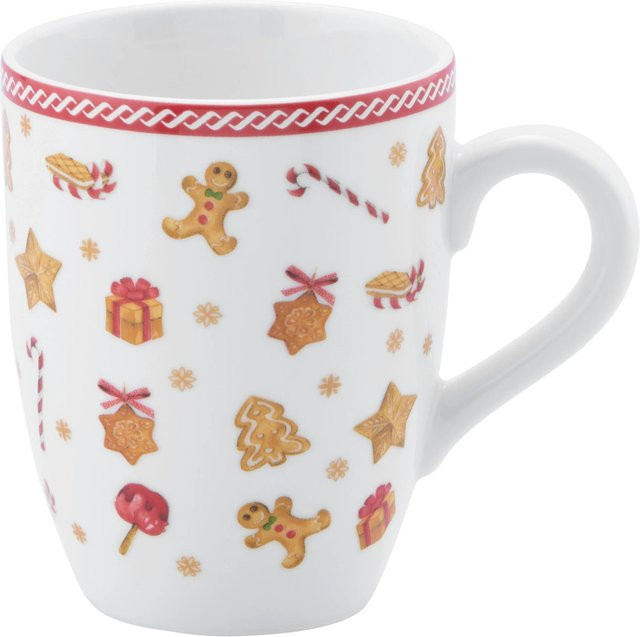 Mömax Kaffeebecher XMAS-Ginger in Rot/Weiß mit 360 ml - Bild 1