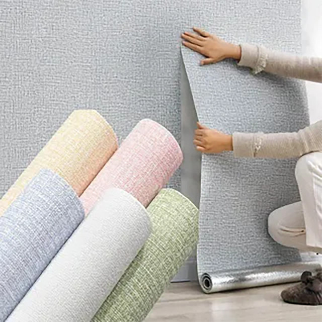 CTZSOOP Selbstklebende Tapete in Pink und Weiß, moderne und wasserfeste Wandgestaltung für Schlafzimmer und Schränke - Bild 1