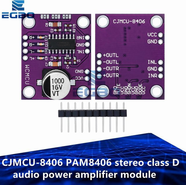 CJMCU-8406 PAM8406 Stereo Klasse D Audio Power Verstärker Modul Entwicklungsboard in Lila - Bild 1