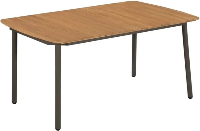 vidaXL Couchtisch aus Akazienholz und Stahl in Braun im Industrie-Look B/T/H: 150 x 90 x 72 cm - Bild 1