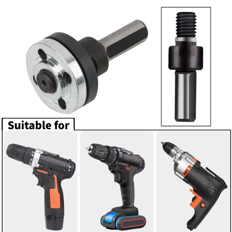 FNICEL Adapter Set für Bohrmaschine und Winkelschleifer zur Nutzung von Trenn- und Polierscheiben aus Metall, 10mm - Bild 3